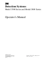 Preview for 1 page of 3M Detection System 3500 Series Operator'S Manual