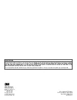 Preview for 12 page of 3M DIDF260-CL Installation And Operation Instruction Manual