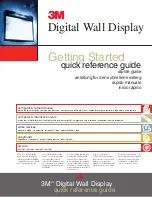 3M Digiral Walldisplay 9200PD Quick Reference Manual preview