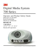 3M Digital Media System 700 Series Operator And Product Safety Manual preview