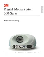 Preview for 73 page of 3M Digital Media System 700 Series Operator And Product Safety Manual