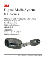 3M Digital Media Systems 800 Series Operator And Product Safety Manual предпросмотр