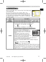 Предварительный просмотр 25 страницы 3M Digital Projector SX55 Operator'S Manual