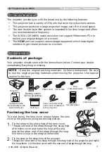 Предварительный просмотр 3 страницы 3M Digital Projector WX66 Operator'S Manual