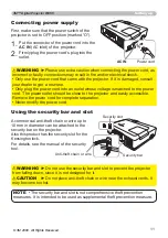 Предварительный просмотр 11 страницы 3M Digital Projector WX66 Operator'S Manual