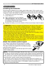 Предварительный просмотр 12 страницы 3M Digital Projector WX66 Operator'S Manual