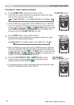 Предварительный просмотр 16 страницы 3M Digital Projector WX66 Operator'S Manual