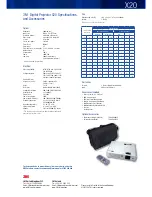 Предварительный просмотр 2 страницы 3M Digital Projector X20 Brochure & Specs