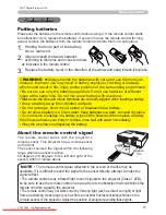 Предварительный просмотр 12 страницы 3M Digital Projector X20 Operator'S Manual