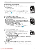 Предварительный просмотр 16 страницы 3M Digital Projector X20 Operator'S Manual