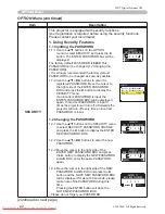 Предварительный просмотр 43 страницы 3M Digital Projector X20 Operator'S Manual