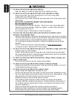 Preview for 6 page of 3M Digital Projector X20 Product Safety Manual