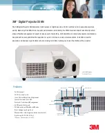 3M Digital Projector X30N Specification Sheet предпросмотр