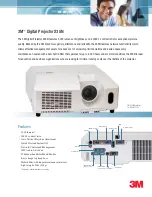 Предварительный просмотр 1 страницы 3M Digital Projector X35N Specification Sheet