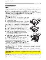 Предварительный просмотр 51 страницы 3M Digital Projector X64 Operator'S Manual