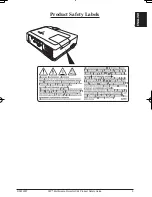 Предварительный просмотр 9 страницы 3M Digital Projector X64 Product Safety Manual