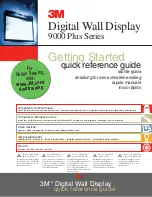 3M Digital Walldisplay 9000PD Plus Quick Reference Manual preview