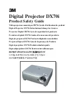 3M DX70i Product Safety Manual предпросмотр