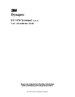 Preview for 1 page of 3M Dynapro ET 3170 Terminal Series B Installation Manual