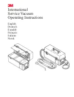 Preview for 1 page of 3M International Service Vacuum Operating Instructions Manual