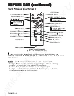 Предварительный просмотр 5 страницы 3M Liquid crystal projector MP8649 Operator'S Manual