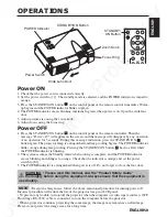 Предварительный просмотр 10 страницы 3M Liquid crystal projector MP8649 Operator'S Manual