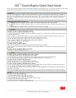 Preview for 3 page of 3M M1500SS MicroTouch Quick Start Manual