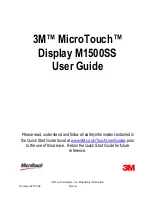 Предварительный просмотр 3 страницы 3M M1500SS MicroTouch User Manual