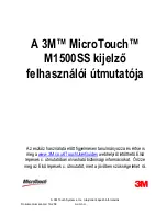 Предварительный просмотр 269 страницы 3M M1500SS MicroTouch User Manual