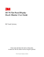 Preview for 1 page of 3M M170 - MicroTouch - 17" LCD Monitor User Manual