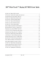 Preview for 1 page of 3M M1700SS - MicroTouch - 17" LCD Monitor User Manual