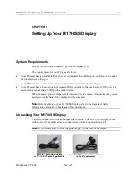 Предварительный просмотр 7 страницы 3M M1700SS - MicroTouch - 17" LCD Monitor User Manual