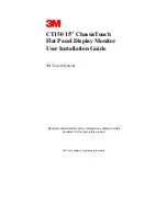 Предварительный просмотр 1 страницы 3M MicroTouch CT150 User'S Installation Manual