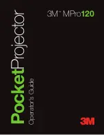 3M MPro120 - VGA LCOS Projector Operator'S Manual preview