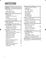 Preview for 2 page of 3M Multimedia Projector H10 Operator'S Manual