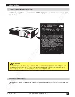 Предварительный просмотр 6 страницы 3M Multimedia Projector MP7640 Operator'S Manual