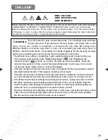 Предварительный просмотр 31 страницы 3M Multimedia Projector MP7640i/MP7740i Operator'S Manual