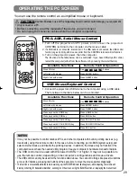 Предварительный просмотр 30 страницы 3M Multimedia Projector MP7650/MP7750 Operator'S Manual