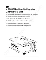 Предварительный просмотр 2 страницы 3M Multimedia Projector MP8030 Operator'S Manual