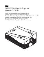 Предварительный просмотр 2 страницы 3M Multimedia Projector MP8620 Operator'S Manual