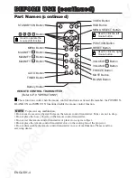 Предварительный просмотр 5 страницы 3M Multimedia Projector MP8647 Operator'S Manual