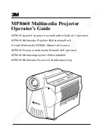 Предварительный просмотр 2 страницы 3M Multimedia Projector MP8660 Operator'S Manual