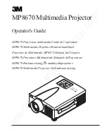 Предварительный просмотр 2 страницы 3M Multimedia Projector MP8670 Operator'S Manual