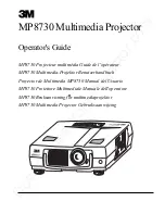 Предварительный просмотр 2 страницы 3M Multimedia Projector MP8730 Operator'S Manual