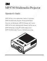 Предварительный просмотр 2 страницы 3M Multimedia Projector MP8780 Operator'S Manual