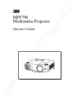 Preview for 2 page of 3M Multimedia Projector MP8790 Operator'S Manual