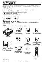 Preview for 3 page of 3M Multimedia Projector MP8795 Operator'S Manual