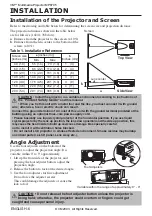 Предварительный просмотр 7 страницы 3M Multimedia Projector MP8795 Operator'S Manual