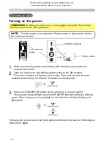 Предварительный просмотр 16 страницы 3M Multimedia Projector S15 Operator'S Manual