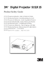 3M Multimedia Projector S15 Product Safety Manual предпросмотр